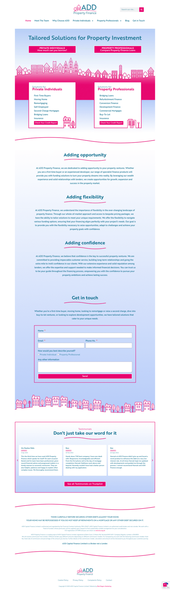 ADD Property Finance Home Page