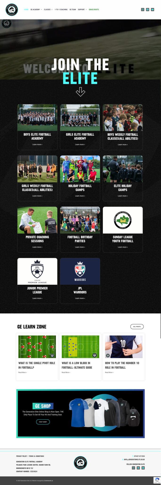 Generation Elite Homepage