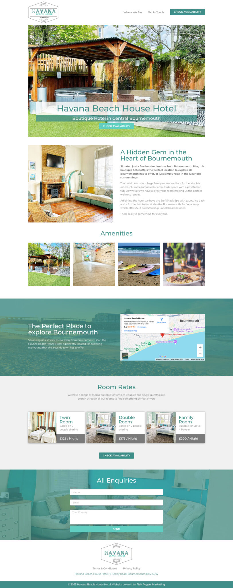 Havana Beach House Hotel Homepage